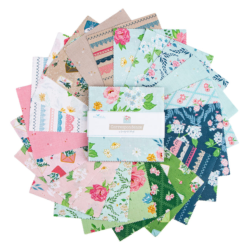 Correspondence 5" Stacker – The Shiplap Quilt Shop LLC