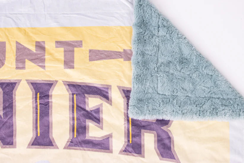 Mount Rainier National Park Minky Blanket by Dreamy Blankets The