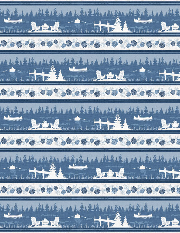 Lake Retreat Repeating Stripe Multi – The Shiplap Quilt Shop LLC