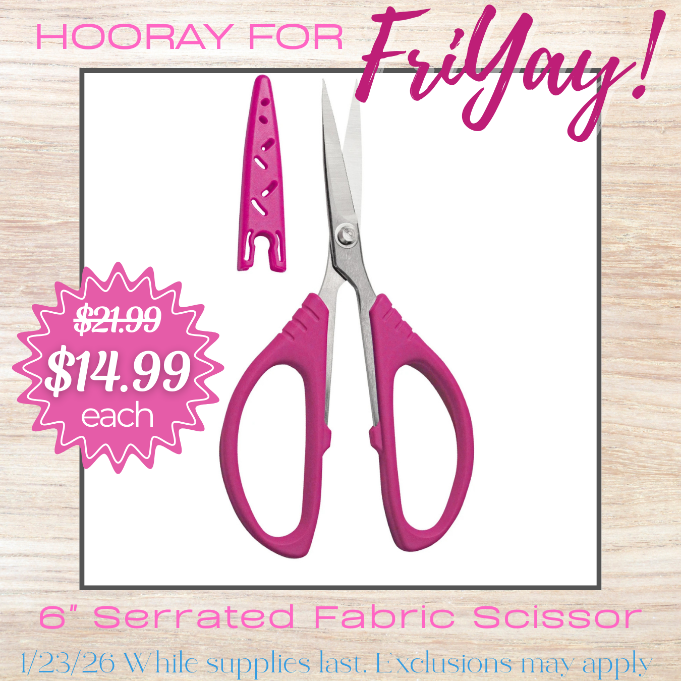 6in Serrated Fabric Scissor