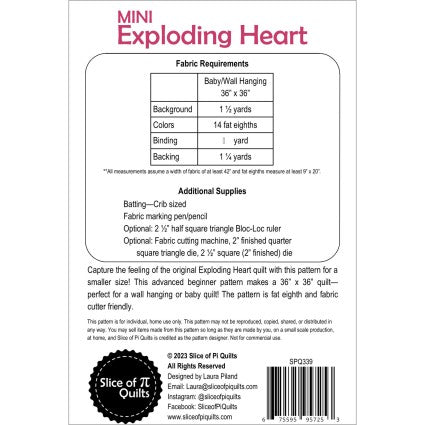 Mini Exploding Heart – The Shiplap Quilt Shop LLC