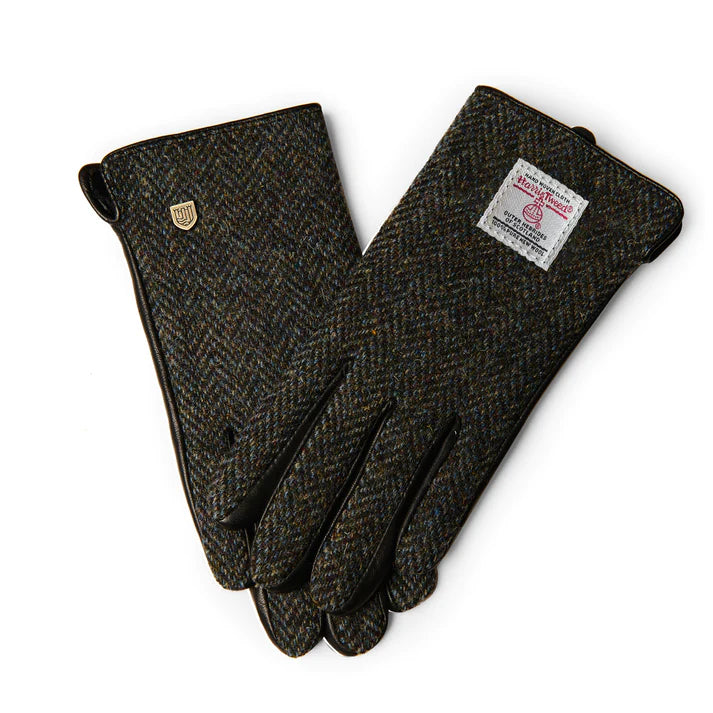 Harris tweed top ladies gloves