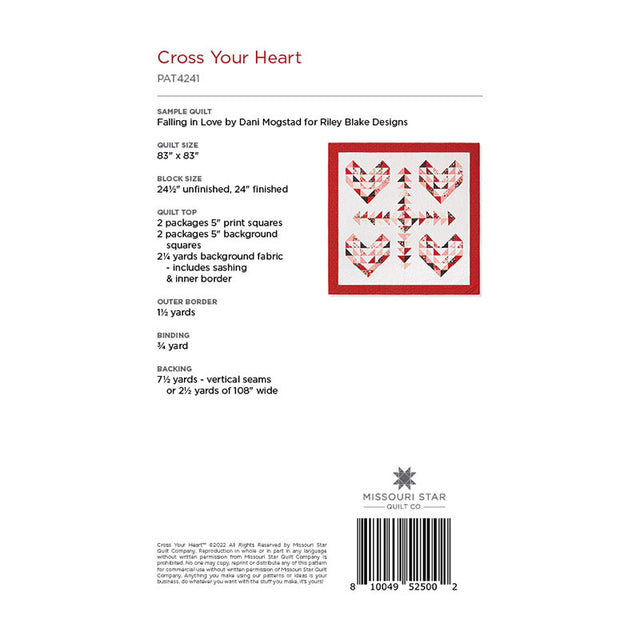 Cross Your Heart Quilt Pattern – The Shiplap Quilt Shop LLC