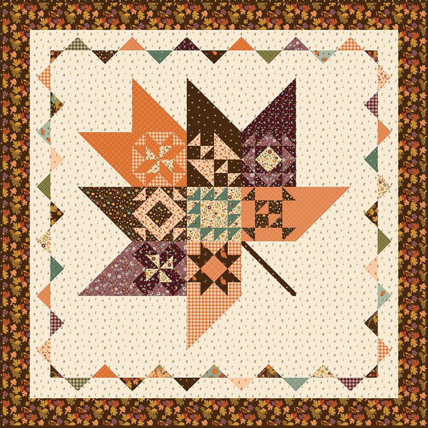Pressed Leaves Quilt Kit