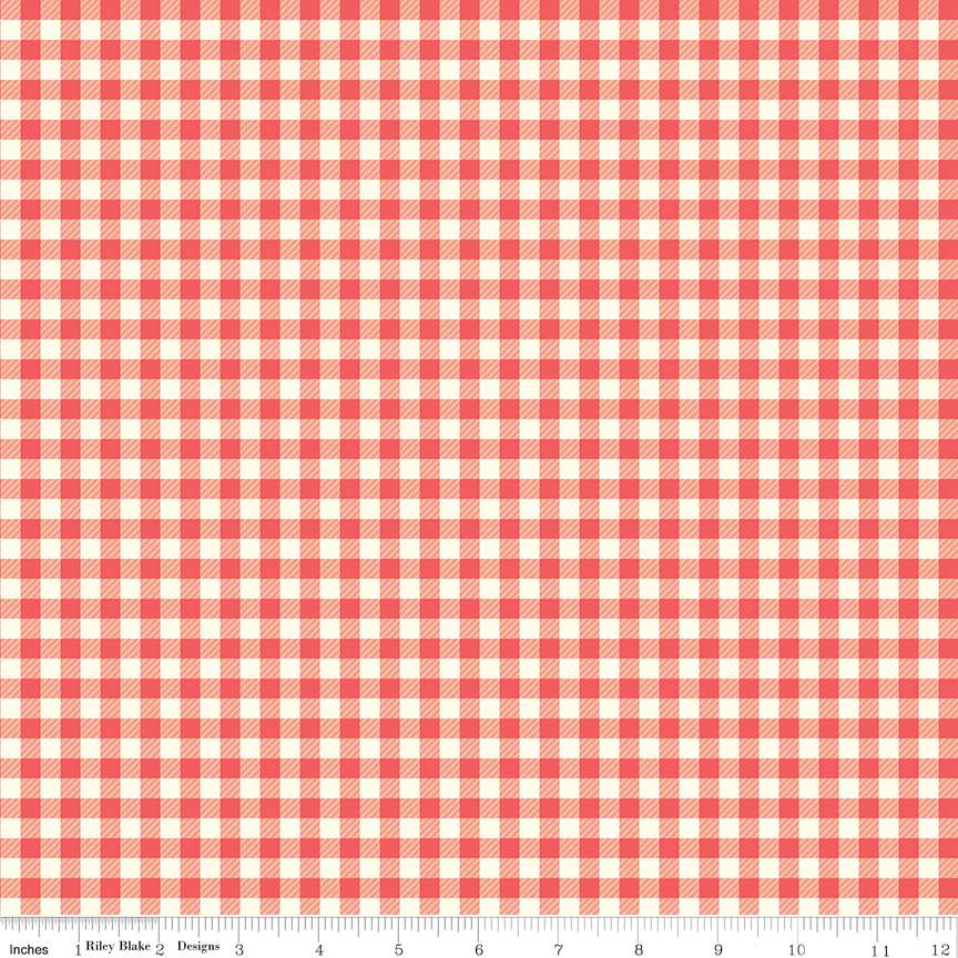 First Blooms Gingham Berry – The Shiplap Quilt Shop LLC