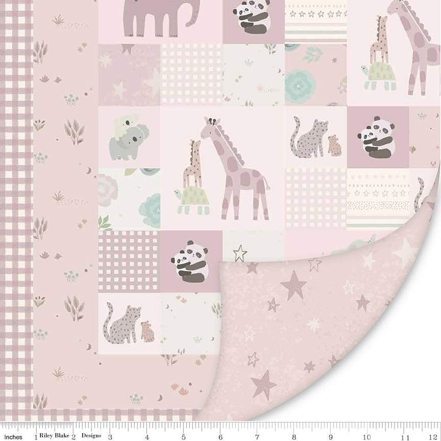 Double Lush Velvet Pink Safari Stargazing Panel