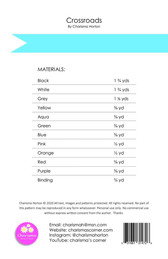 Crossroads Pattern by Charisma Horton – The Shiplap Quilt Shop LLC