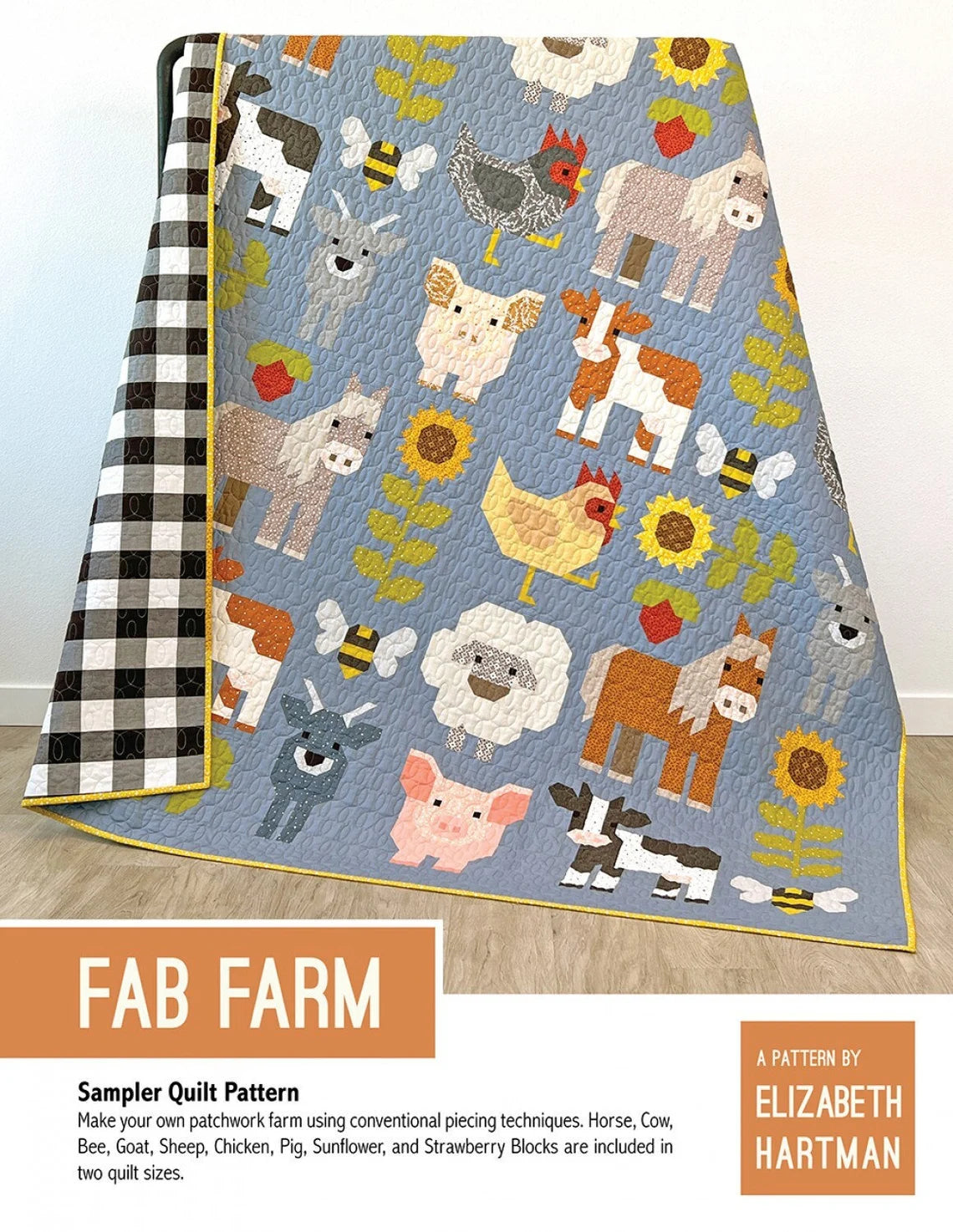 Fab Farm Sampler Quilt Pattern by Elizabeth Hartman